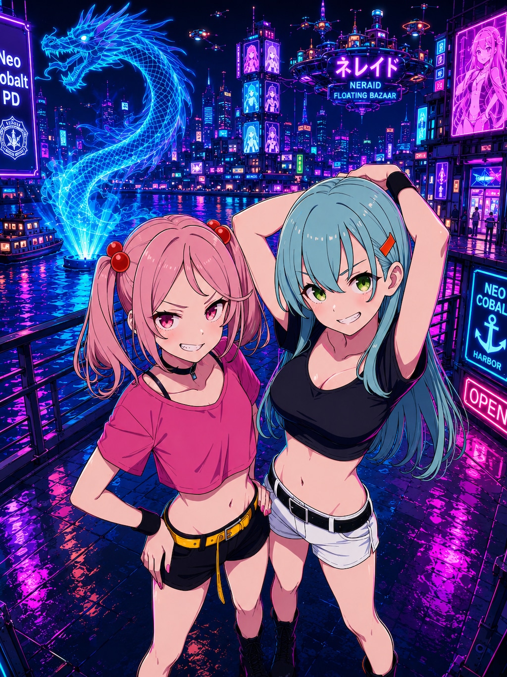 サイバーパンクなウォーターフロント