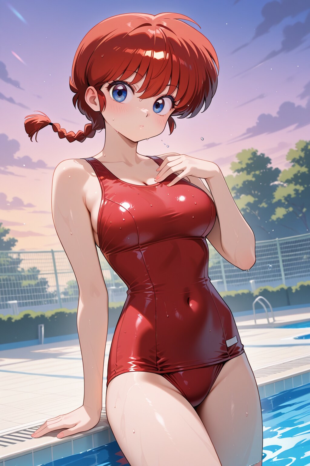 赤いスク水