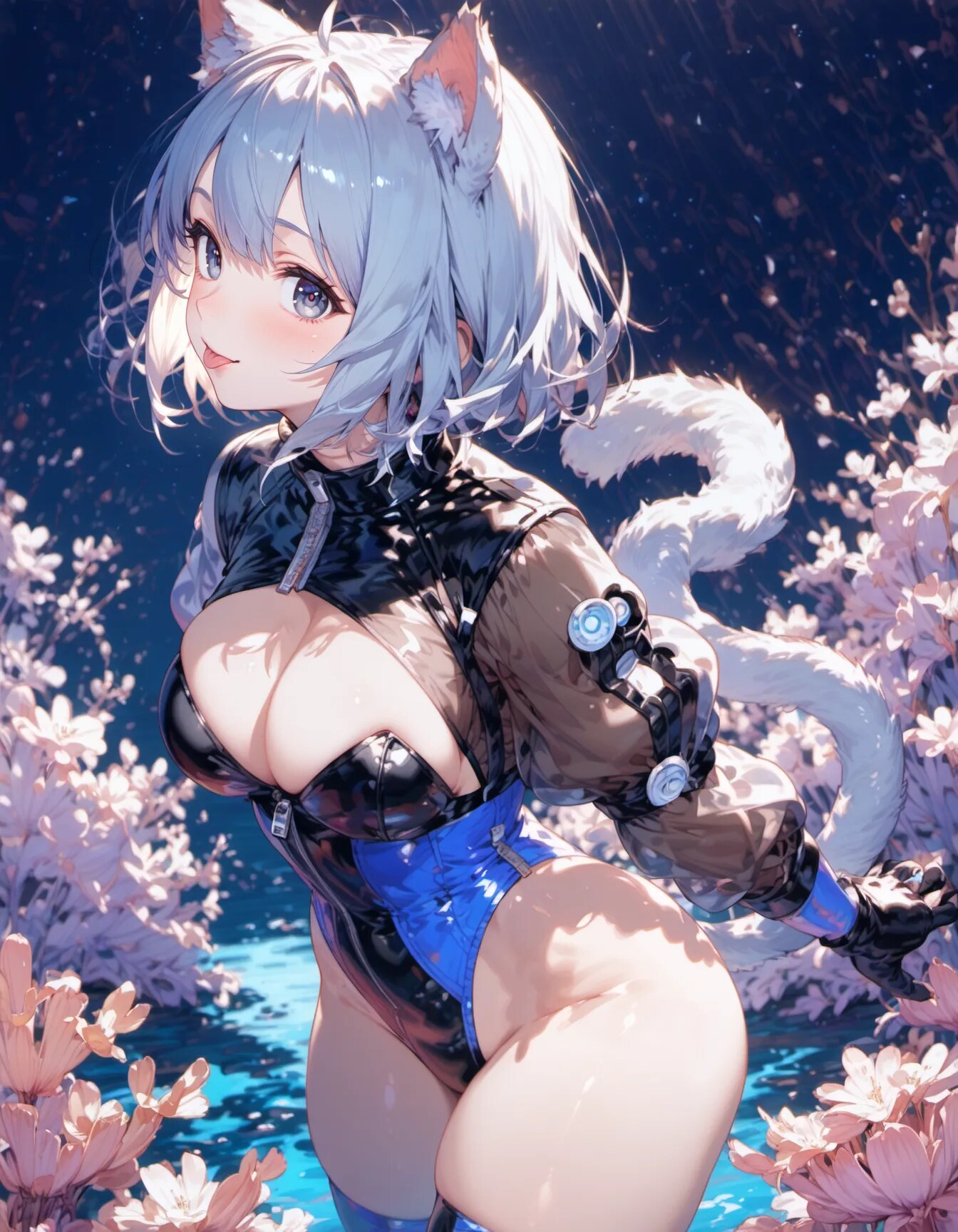 Silent Guardian of Blossoms