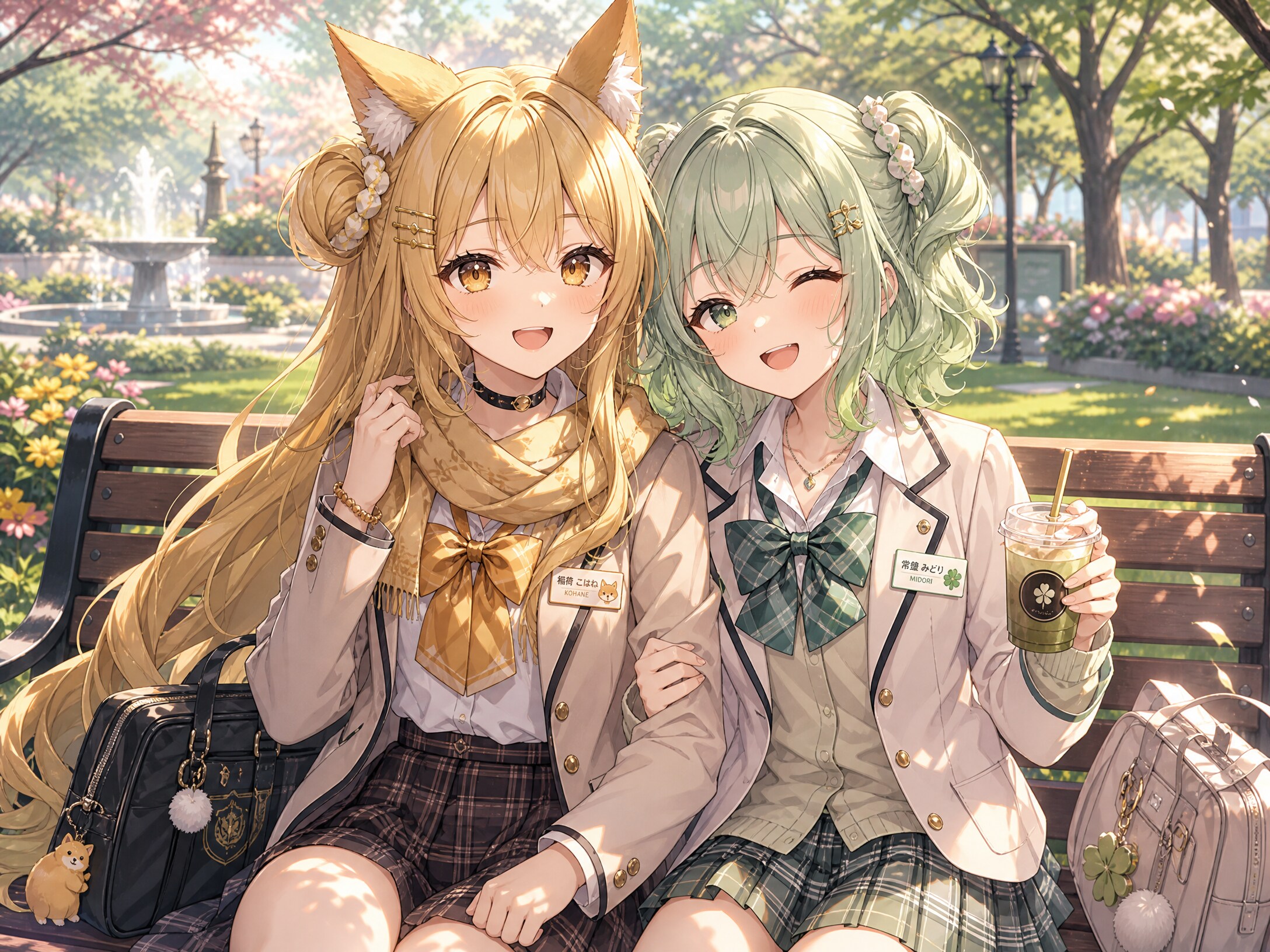 ミラさんと制服コーデ。