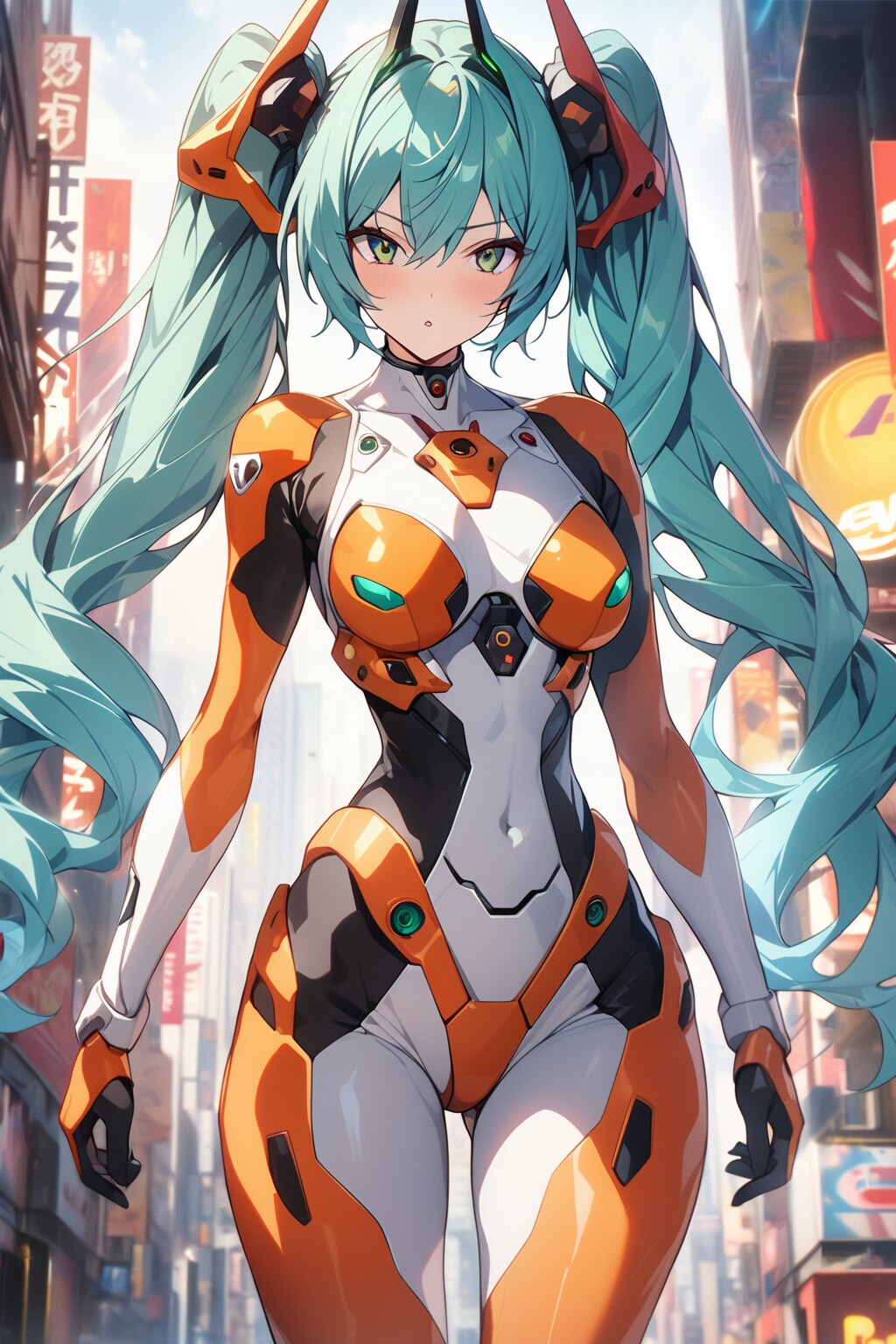 初音ミク プラグスーツver. | の人気AIイラスト・グラビア