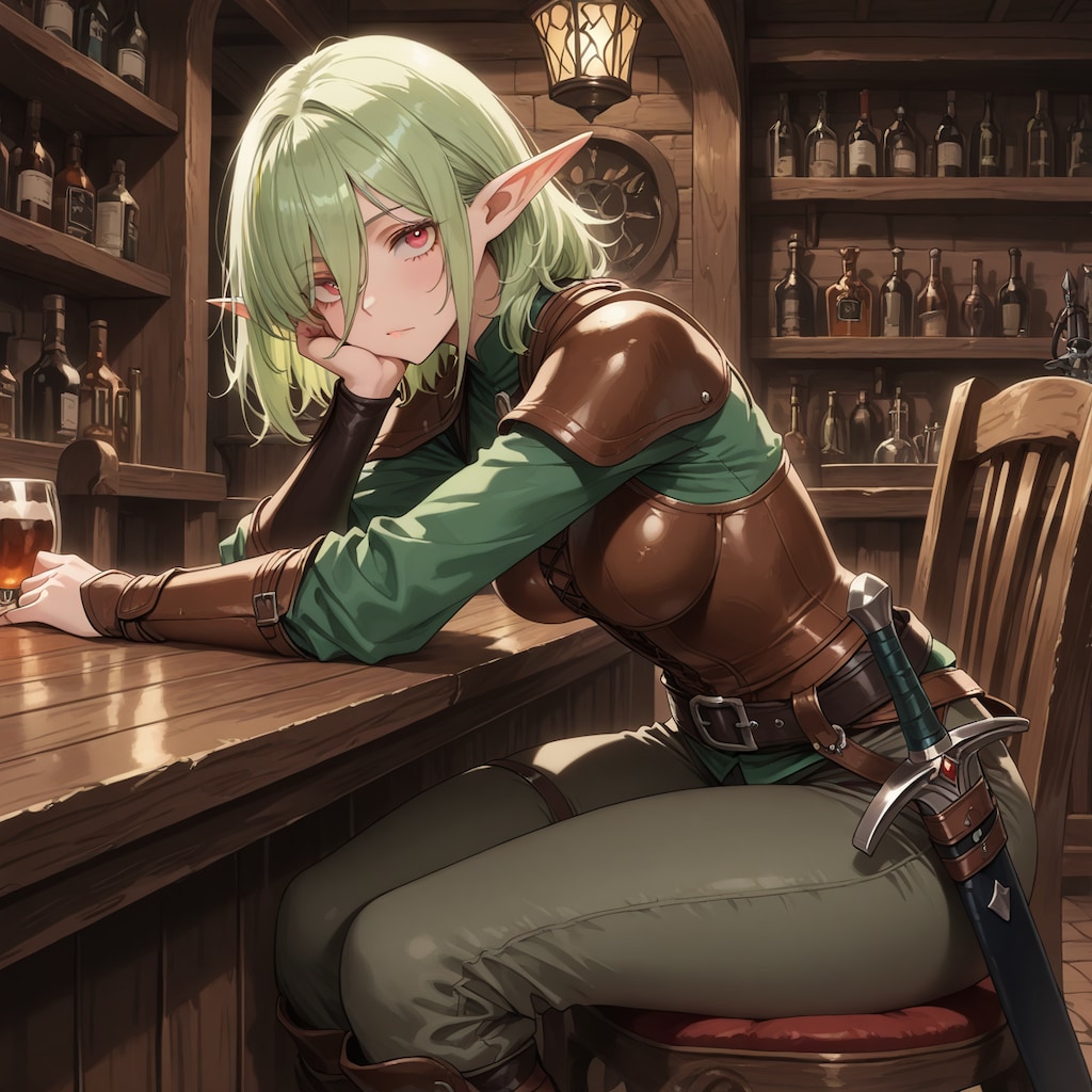 元奴隷のエルフ冒険者