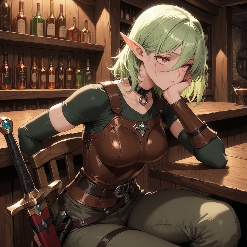 元奴隷のエルフ冒険者