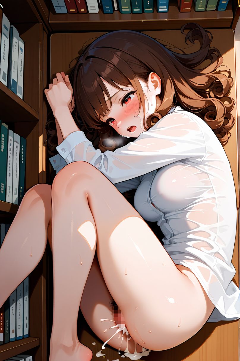 絶頂彼女シリーズ。図書館にて。。