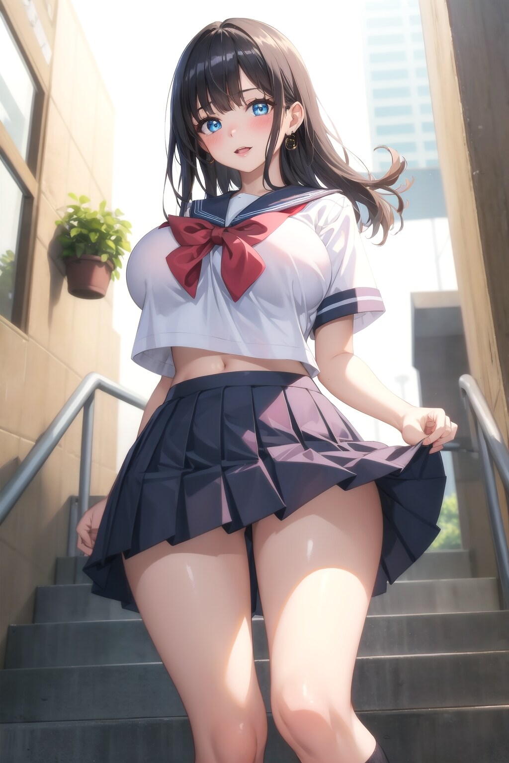ここなら人も来ないですね♡