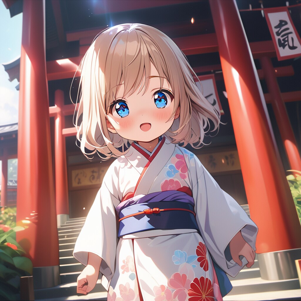 お寺の前で1枚