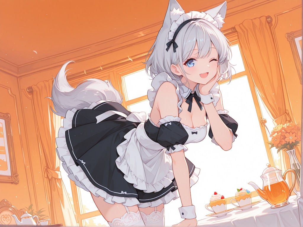 いらっしゃいませ、にゃ・・・がぉ♪