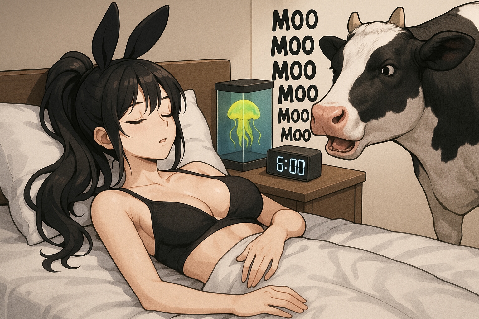 モーニングコール(07/12) | の人気AIイラスト・グラビア