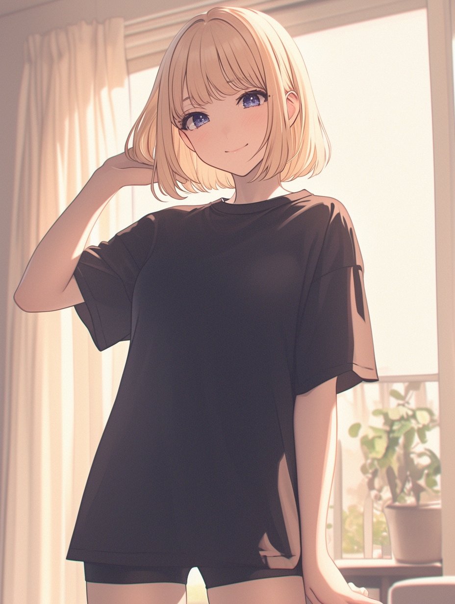 マッシュカットの子✨95 | の人気AIイラスト・グラビア