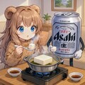 湯豆腐を食べる小さな女の子 2枚目