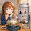 湯豆腐を食べる小さな女の子 3枚目