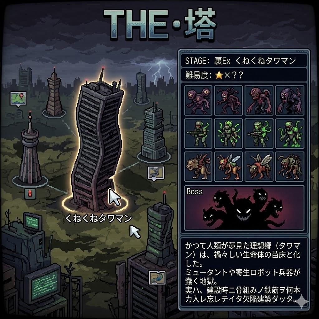 くねくねタワマンステージ