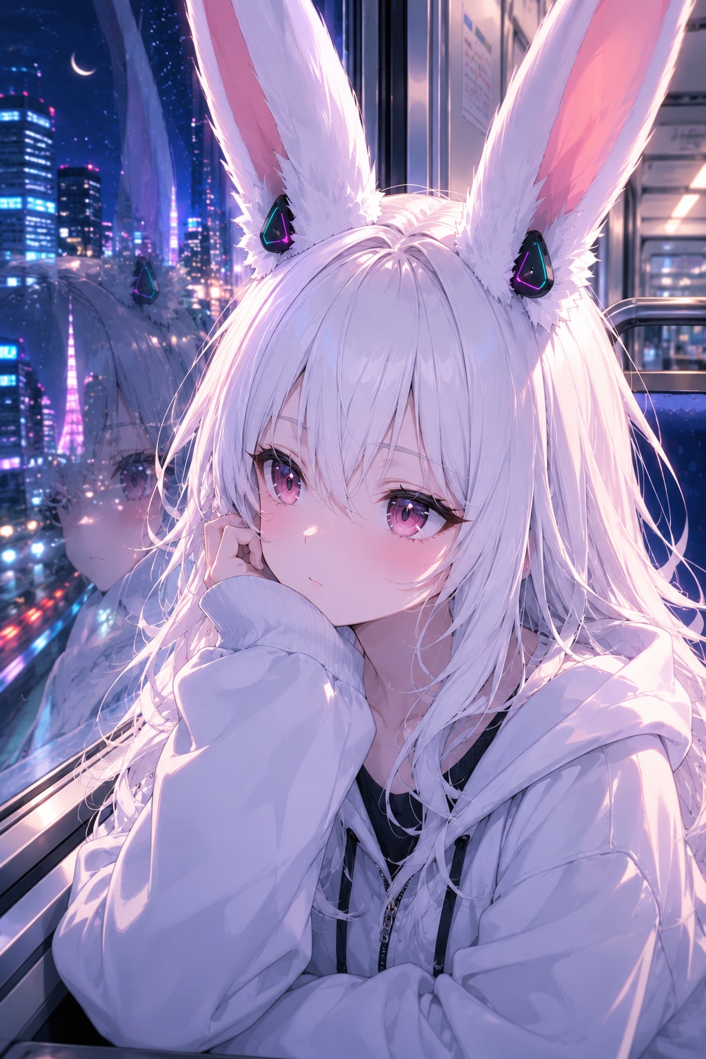ウサちゃんとイヤホン+没案