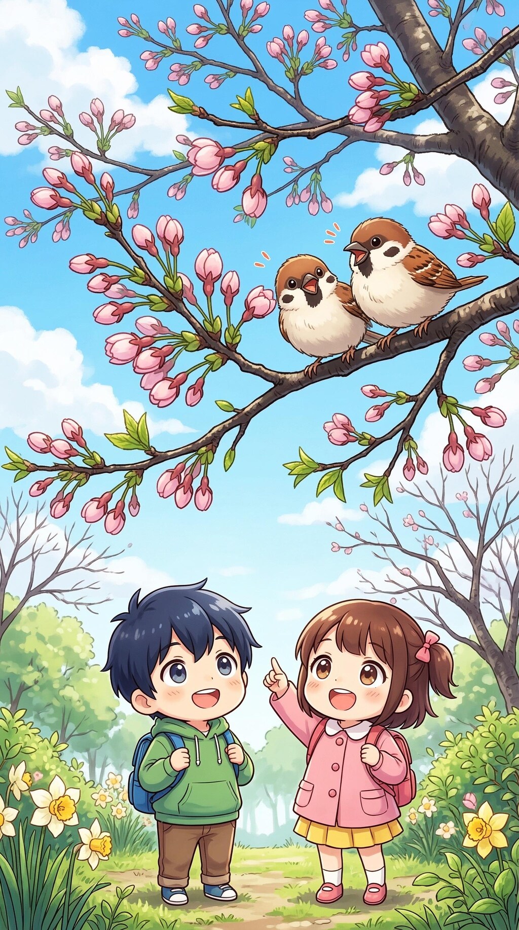 つぼみふくらむ