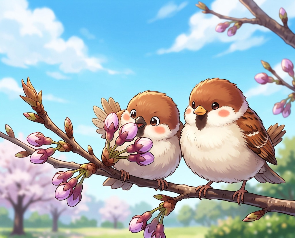 つぼみふくらむ