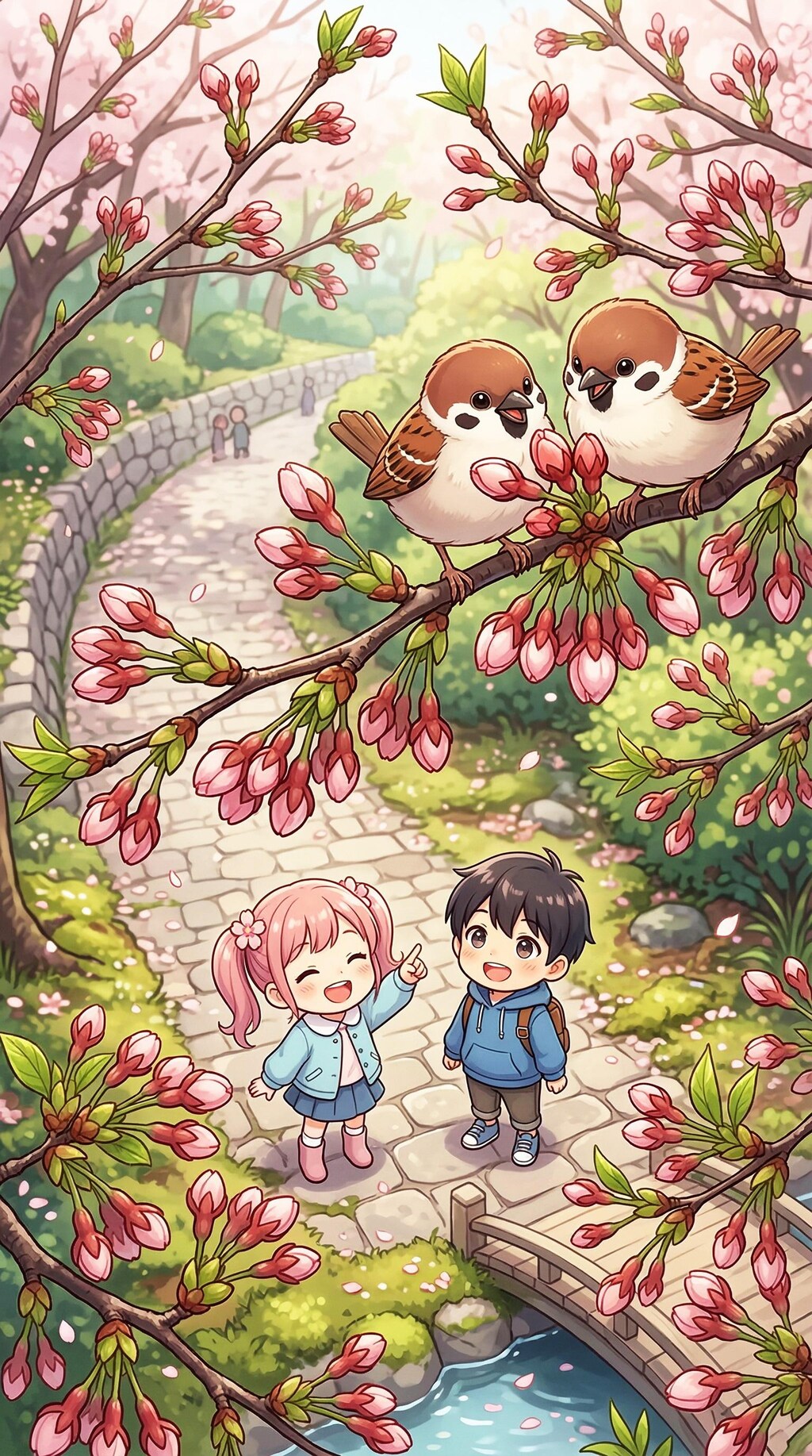 つぼみふくらむ