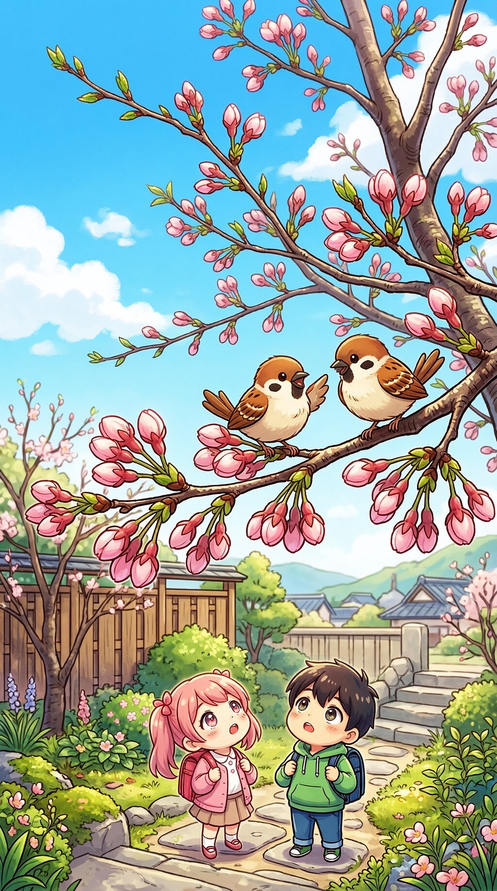 つぼみふくらむ