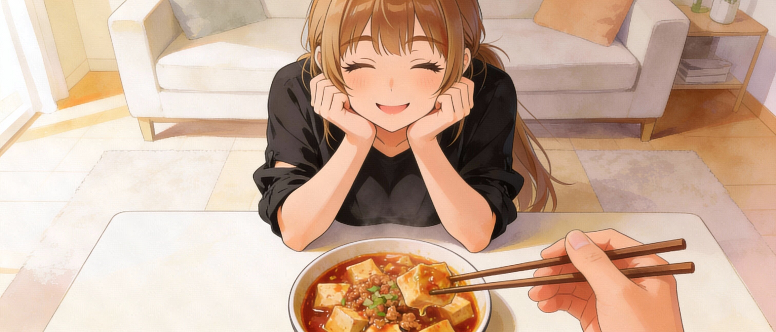 マーボー豆腐食べたい🌋 | の人気AIイラスト・グラビア