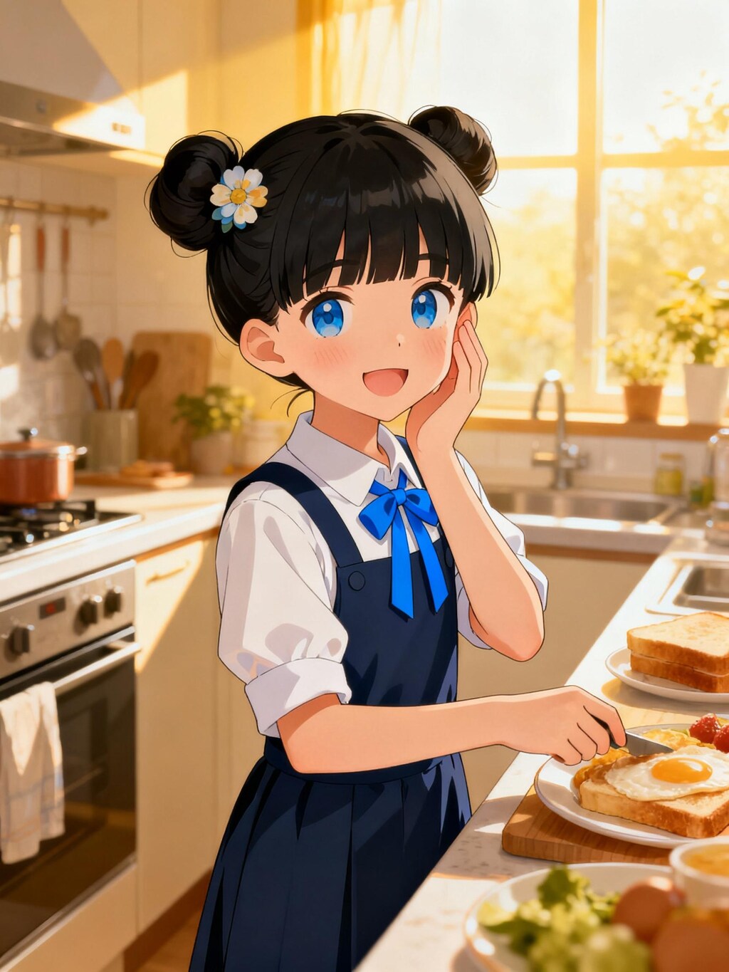 おだんごちゃん🍡✨と朝ごはん🍚✨