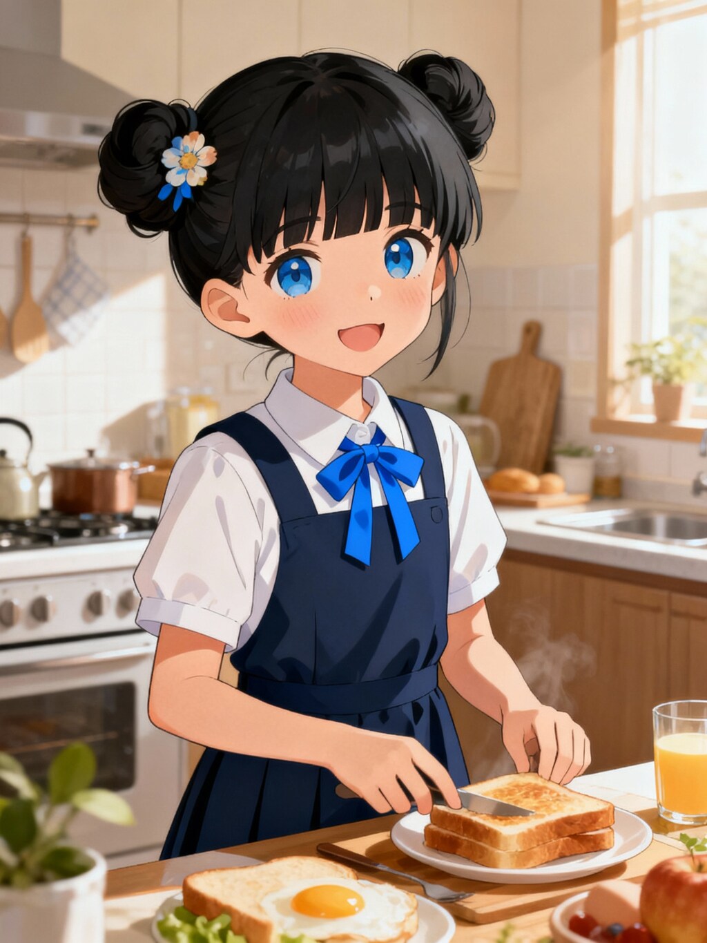 おだんごちゃん🍡✨と朝ごはん🍚✨