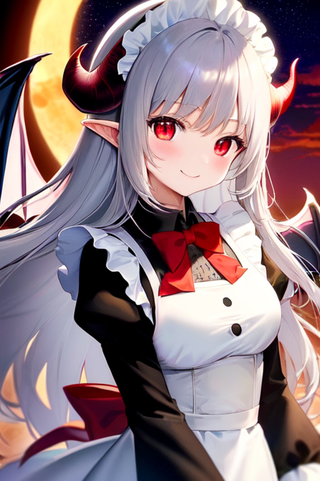 月とメイドアイちゃん