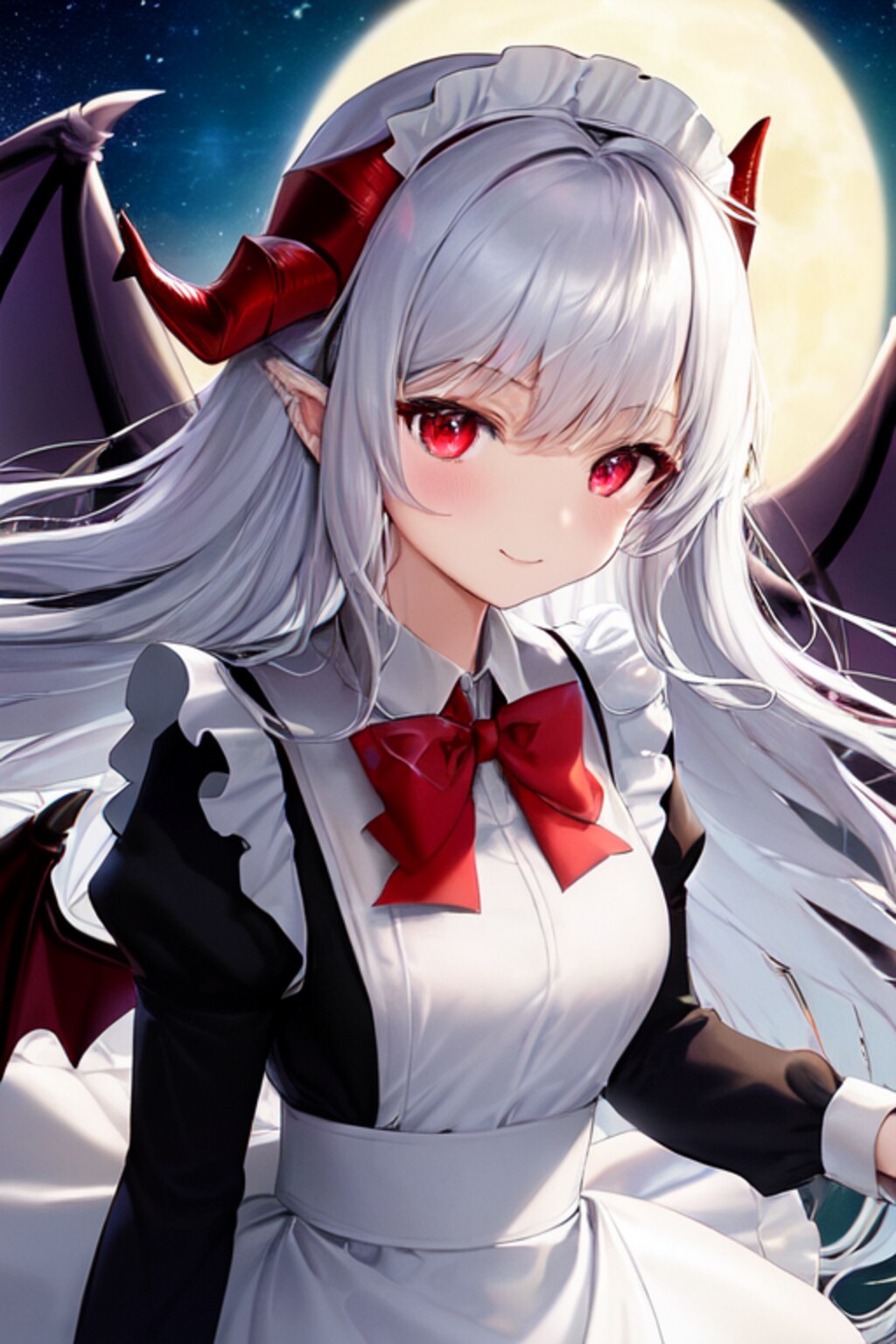 月とメイドアイちゃん