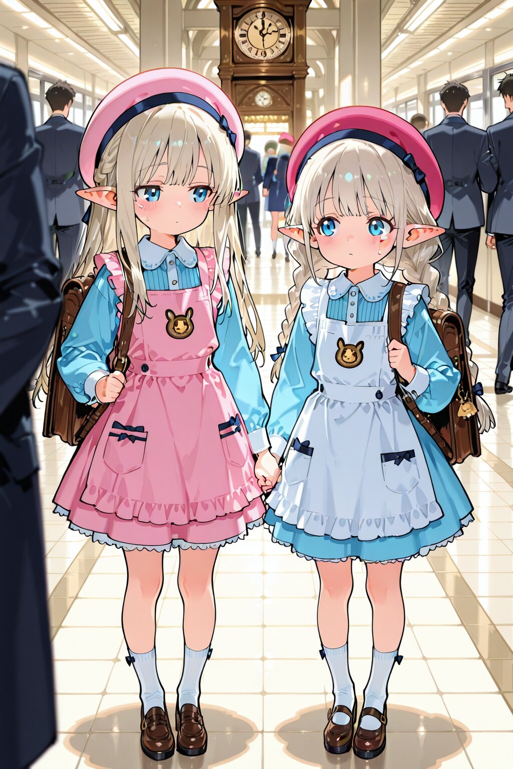 エルフちゃん、都会で待ち合わせ。