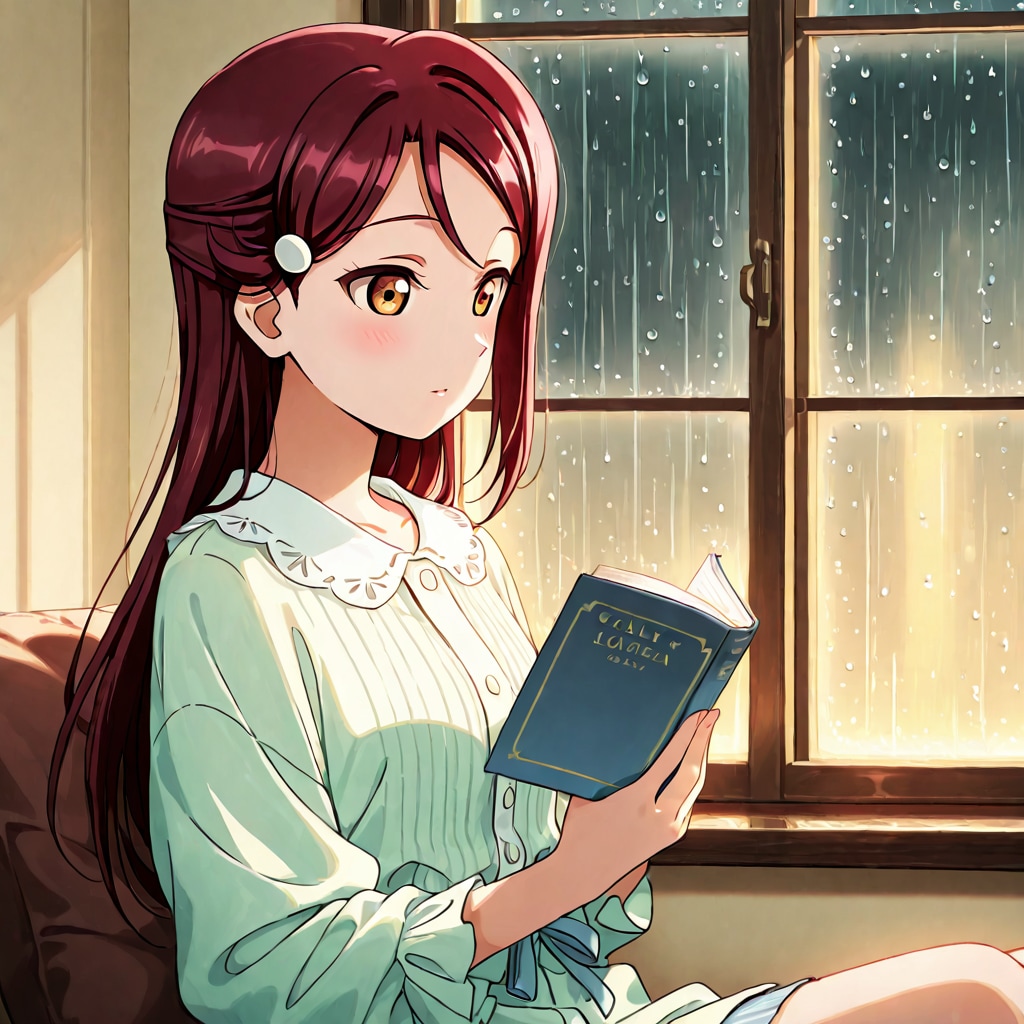 雨音聞きながらの読書