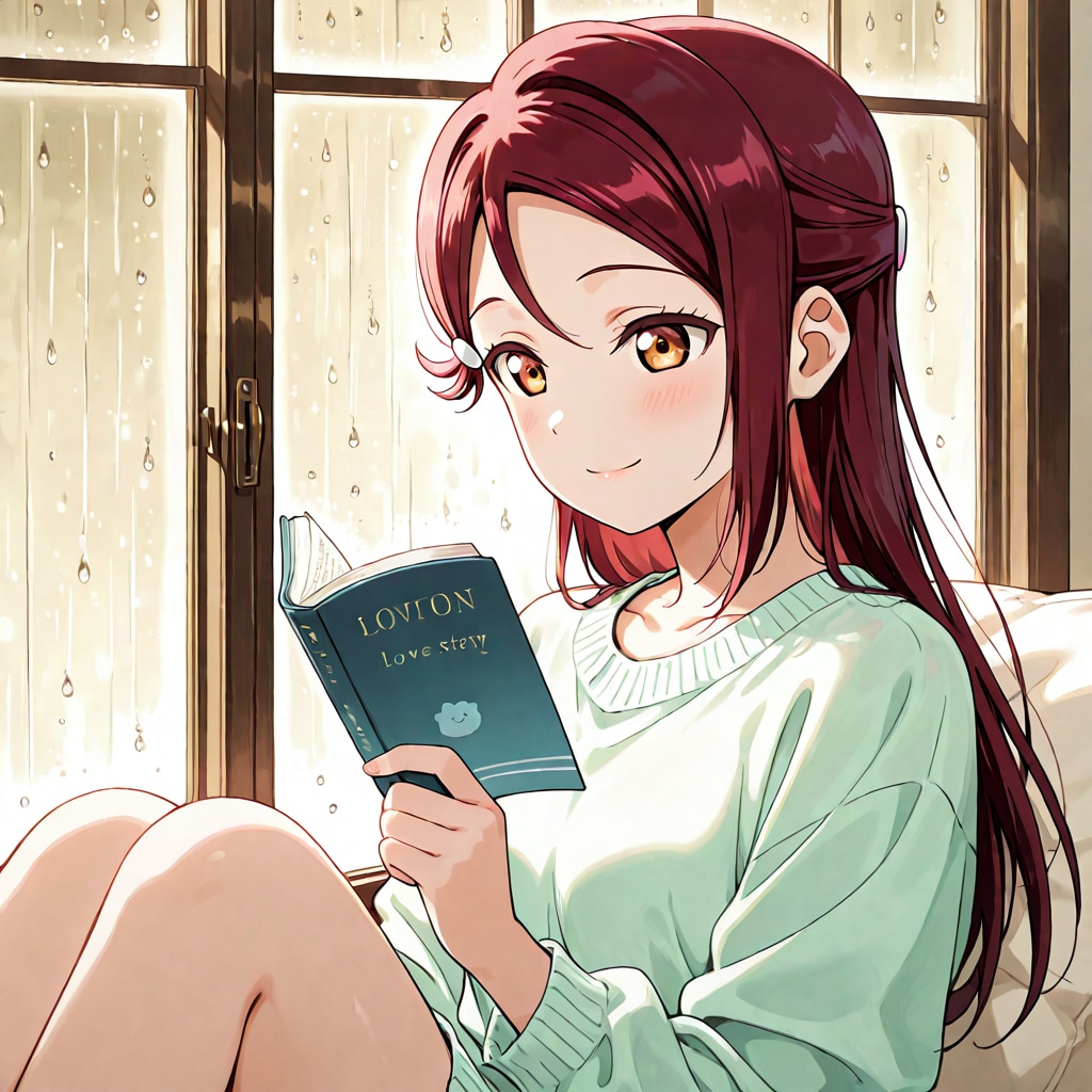 雨音聞きながらの読書 | の人気AIイラスト・グラビア