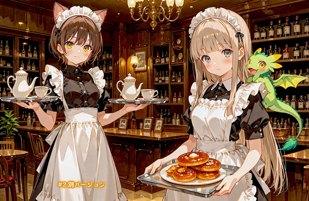 【コラボ御礼】猫娘さんの喫茶店で珈琲とドーナツ (修羅観音さんにお礼でやんす)