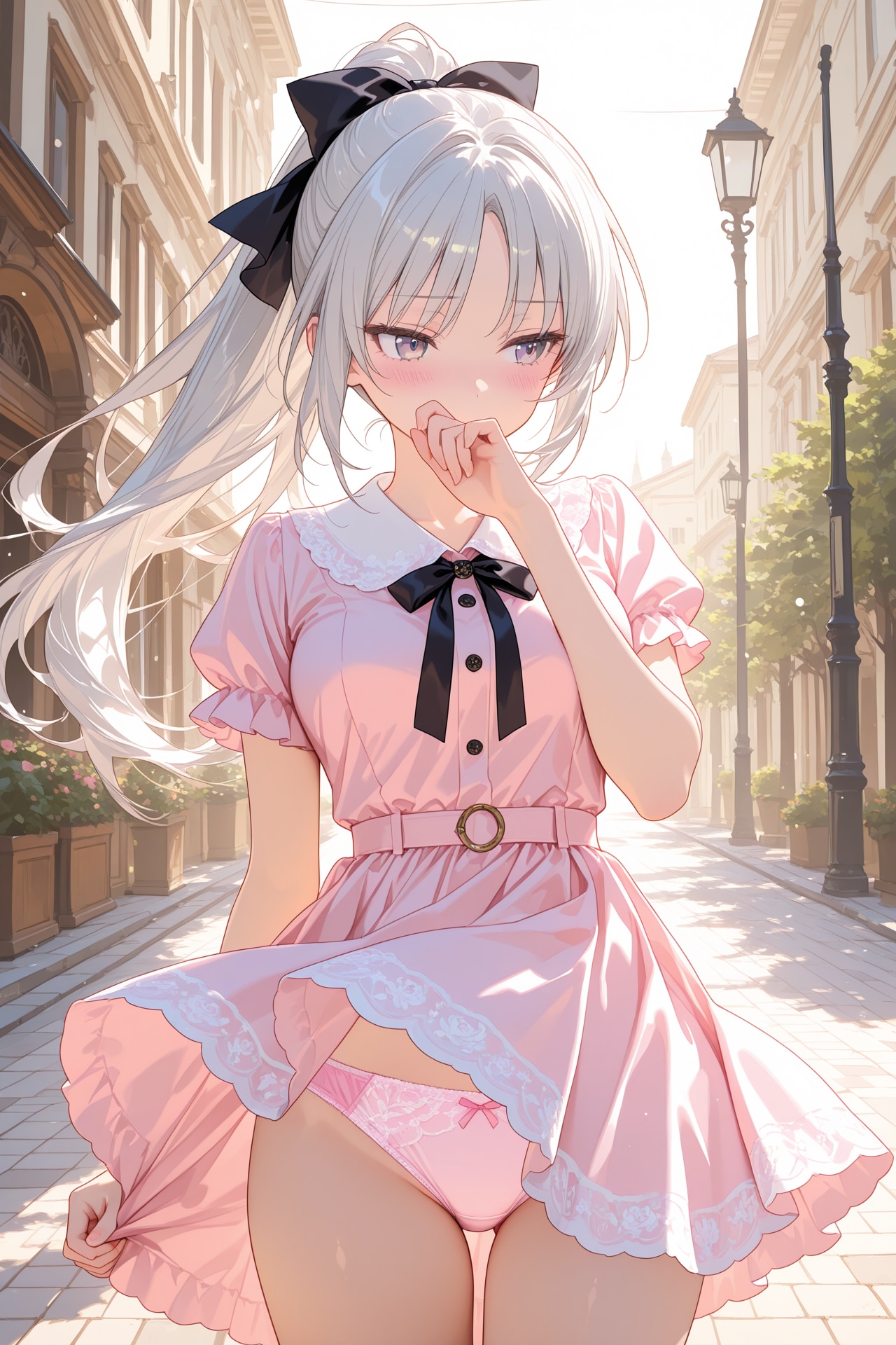 街中パンチラ　オリキャラちゃん②