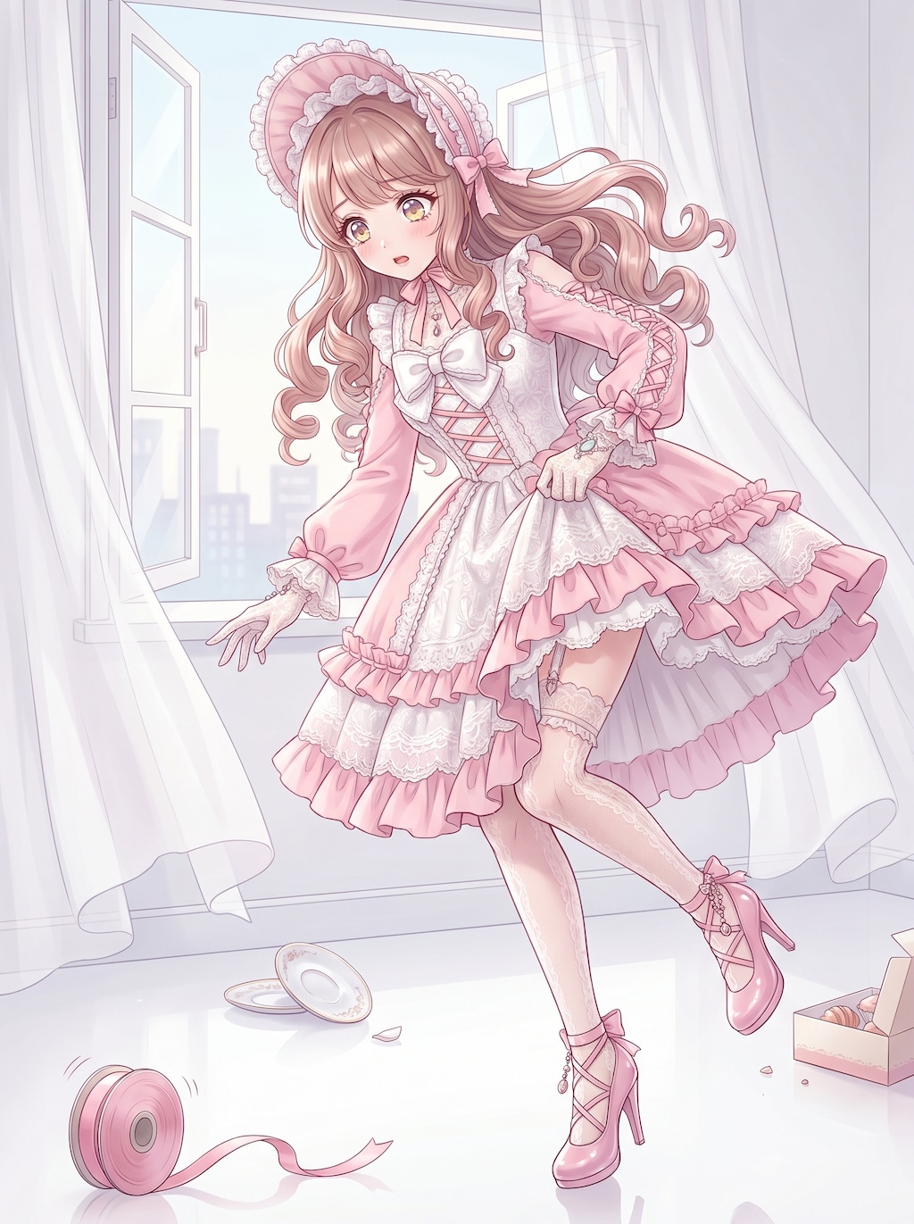 薄光に舞う菓子姫