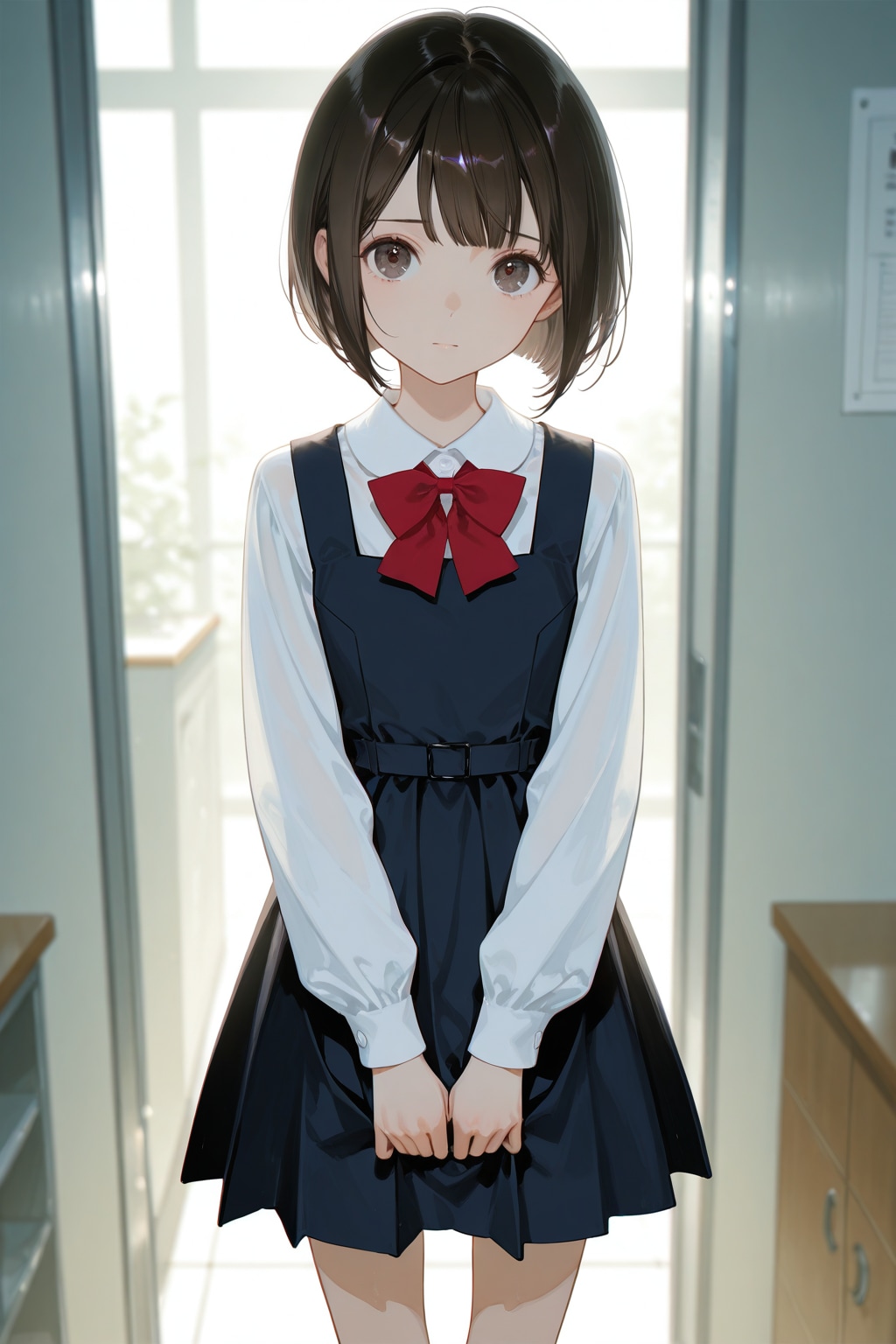 ピナフォア制服ちゃん