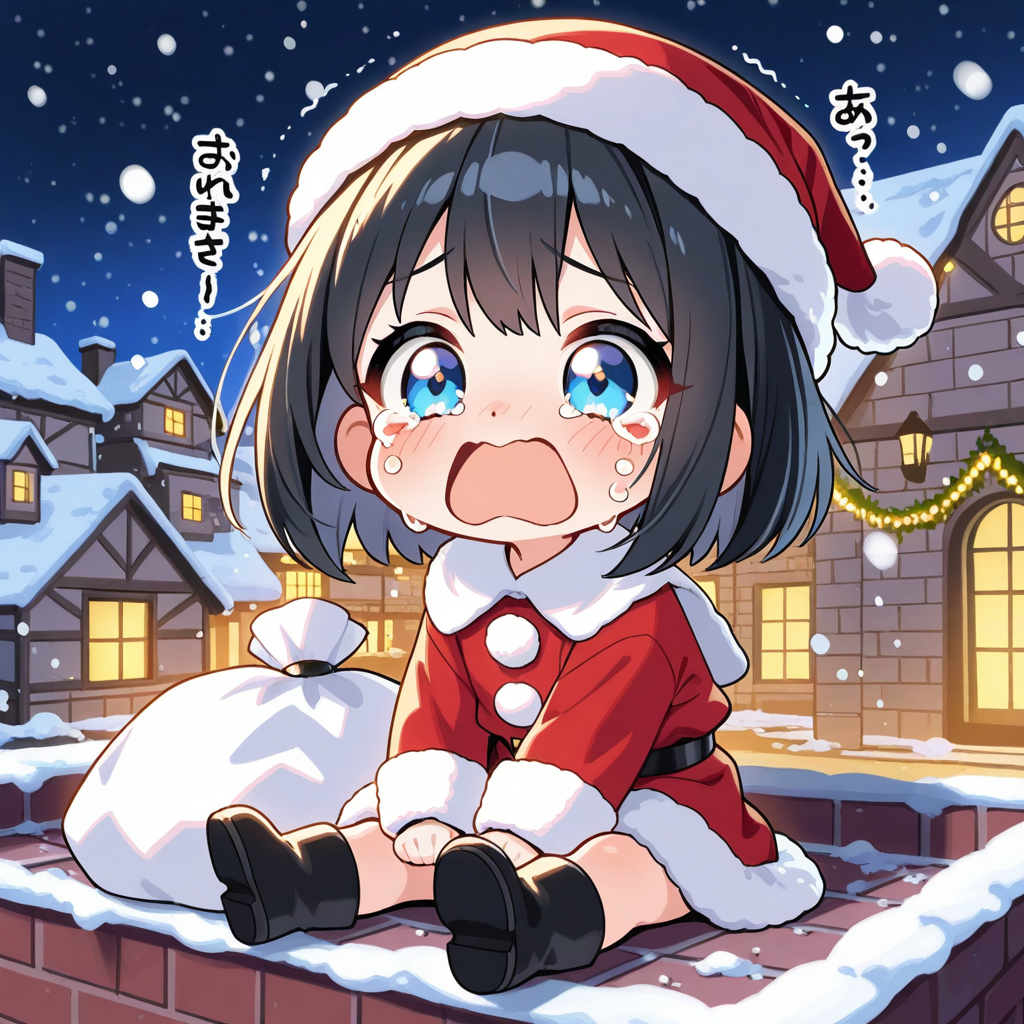 ちび過ぎるサンタクロース | の人気AIイラスト・グラビア