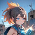 スラムで情報収集　あらくれのフリをする女の子 2枚目