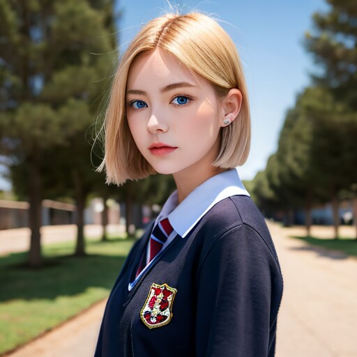 青目の女の子