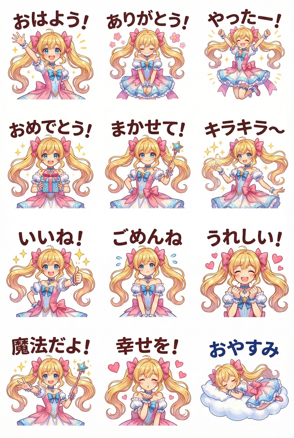LINEスタンプ風イラスト集