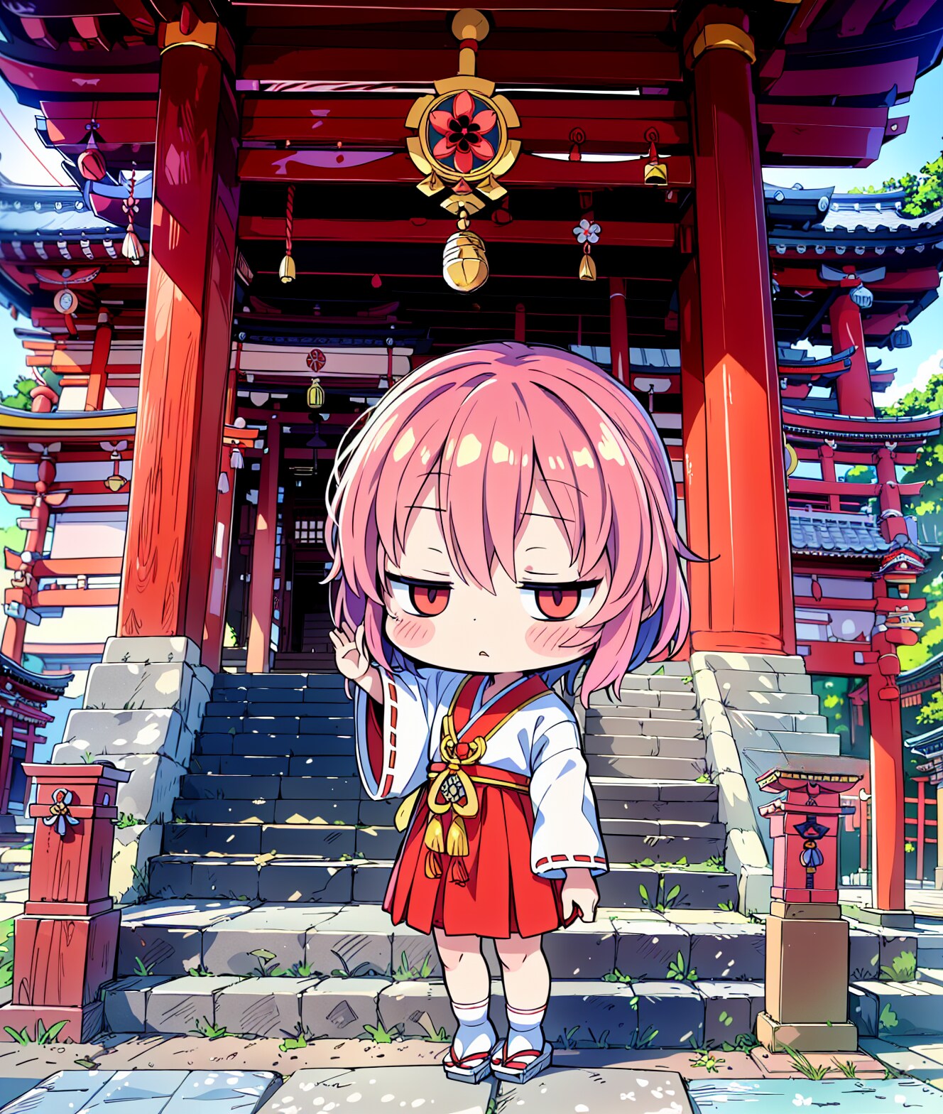 ジト目巫女さん