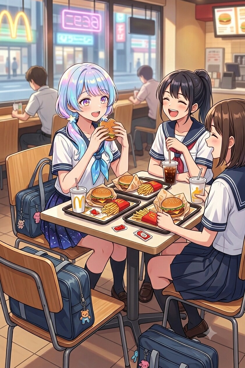 🍔🍟🥤🎒💛🍔🍟🥤🎒