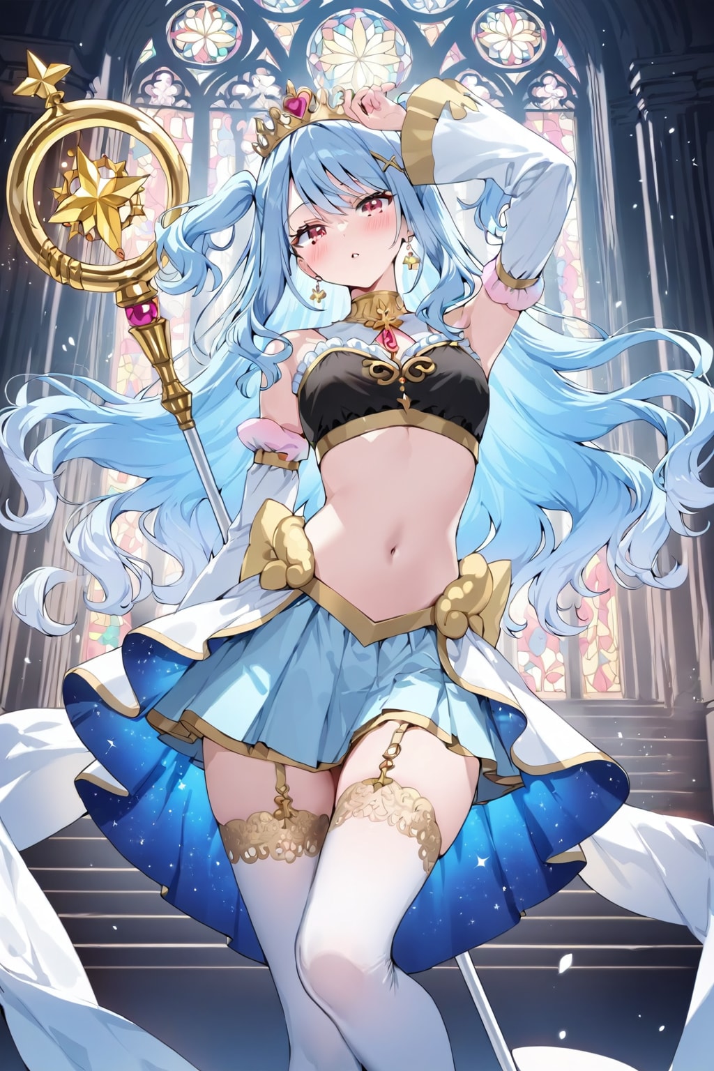 水色の魔法少女