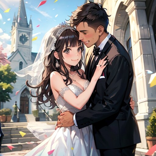 ウエディング | の人気AIイラスト・グラビア