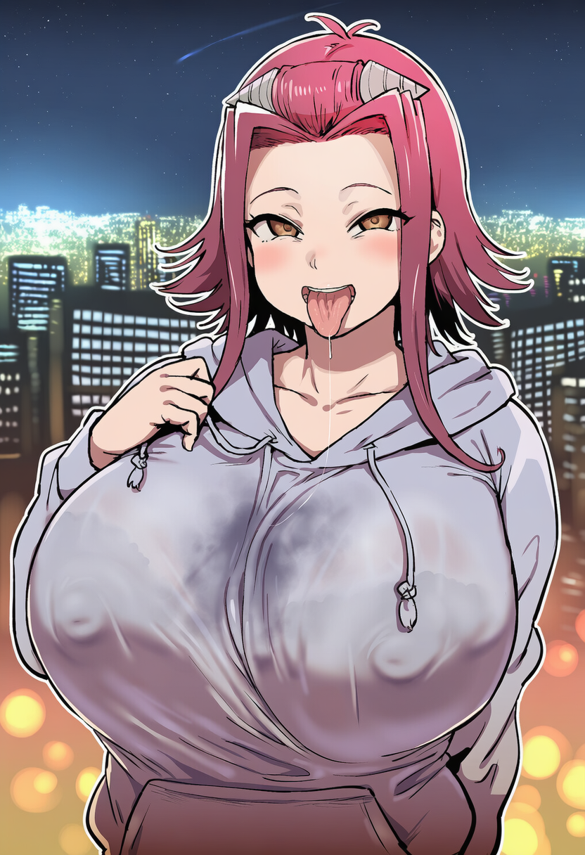 舌を出す