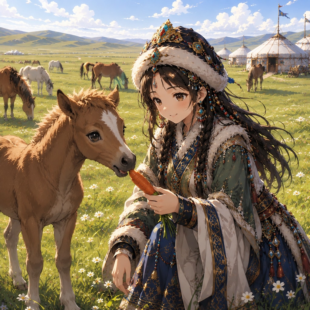 遊牧民族の娘