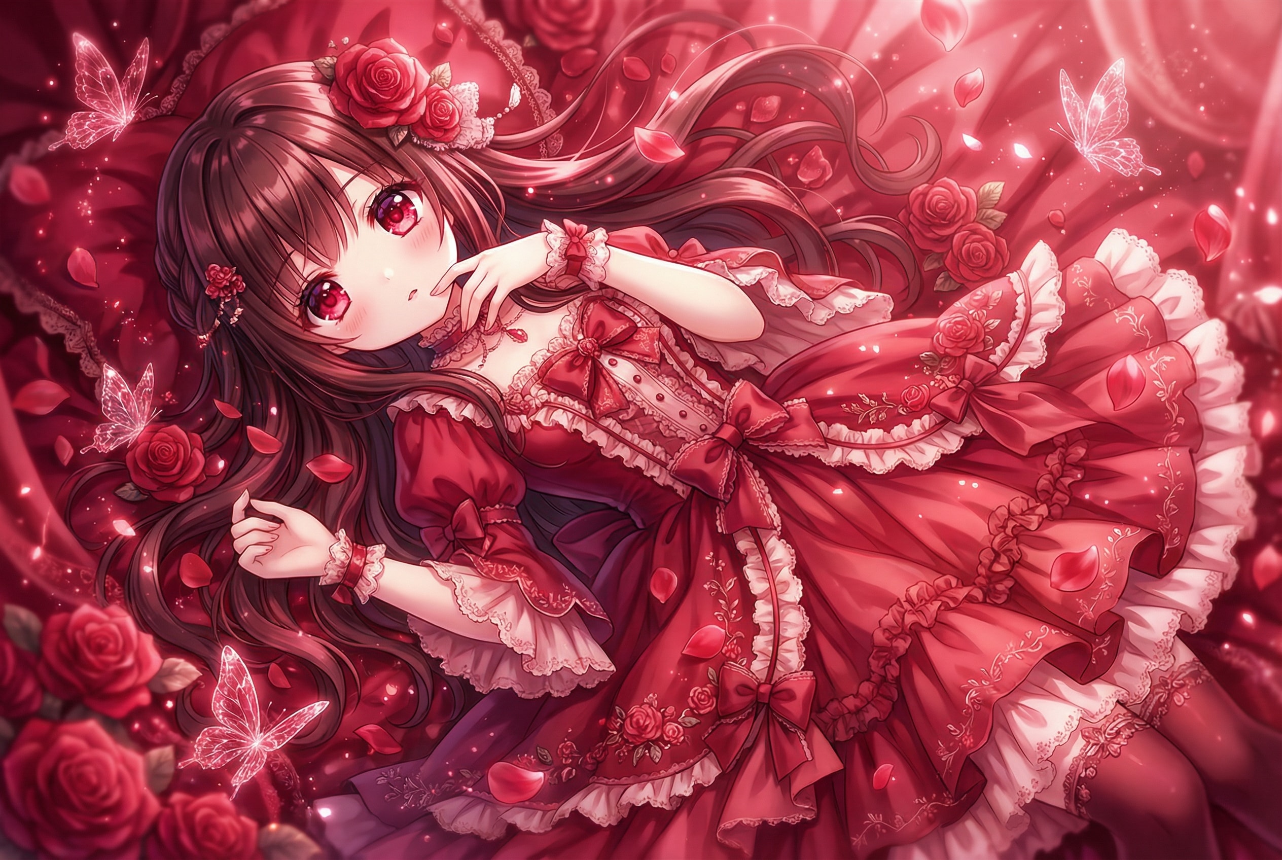 紅薔薇の微睡む幻想 | の人気AIイラスト・グラビア