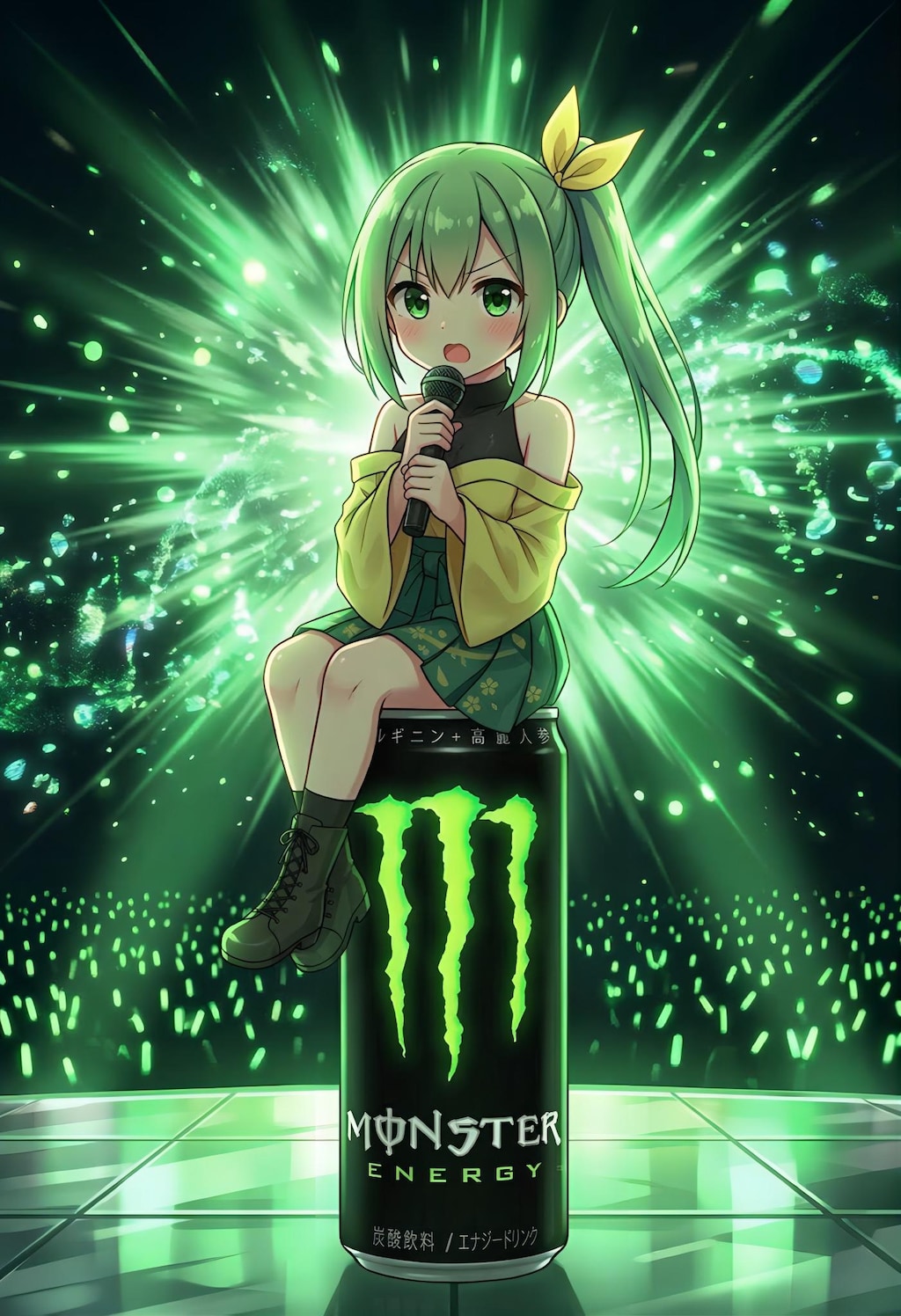 エナドリアイドルのパフォーマンス