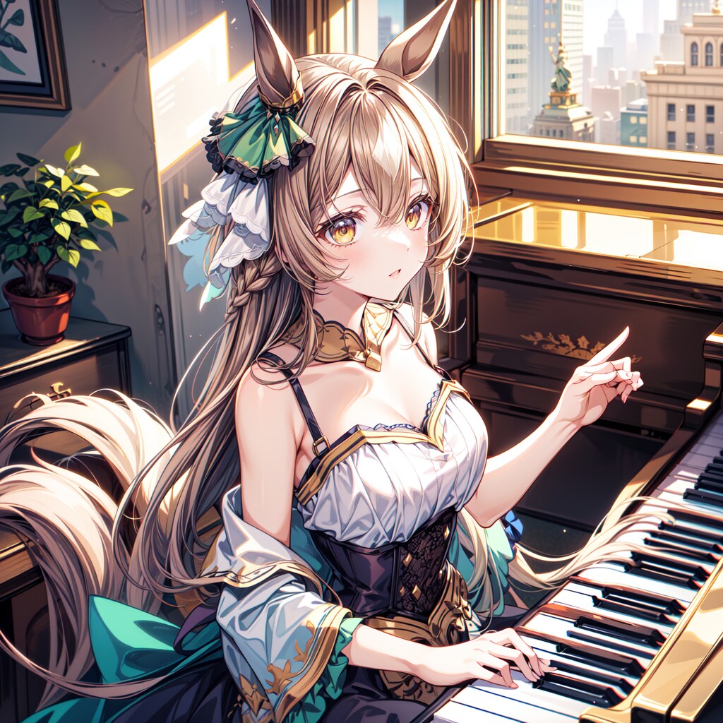 お嬢様にはピアノがよく似合う