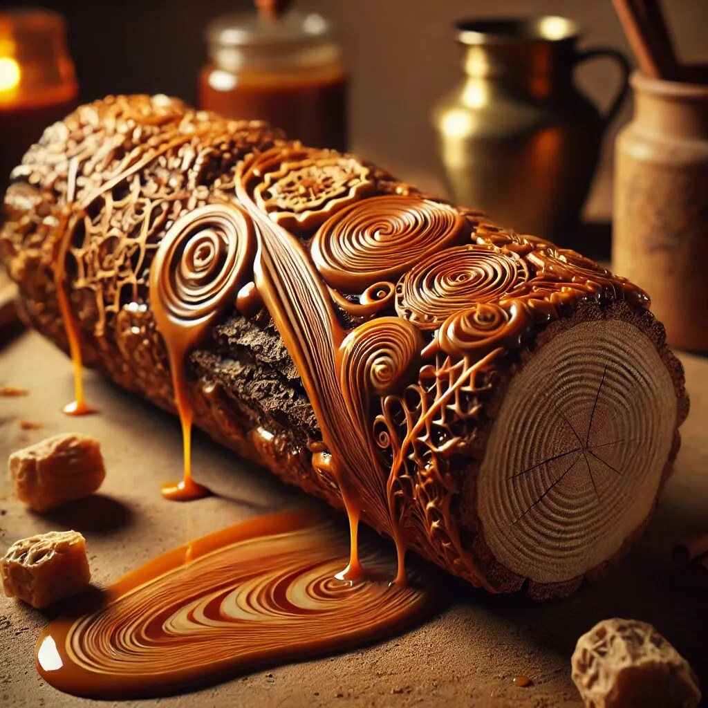 キャラメル薪アート