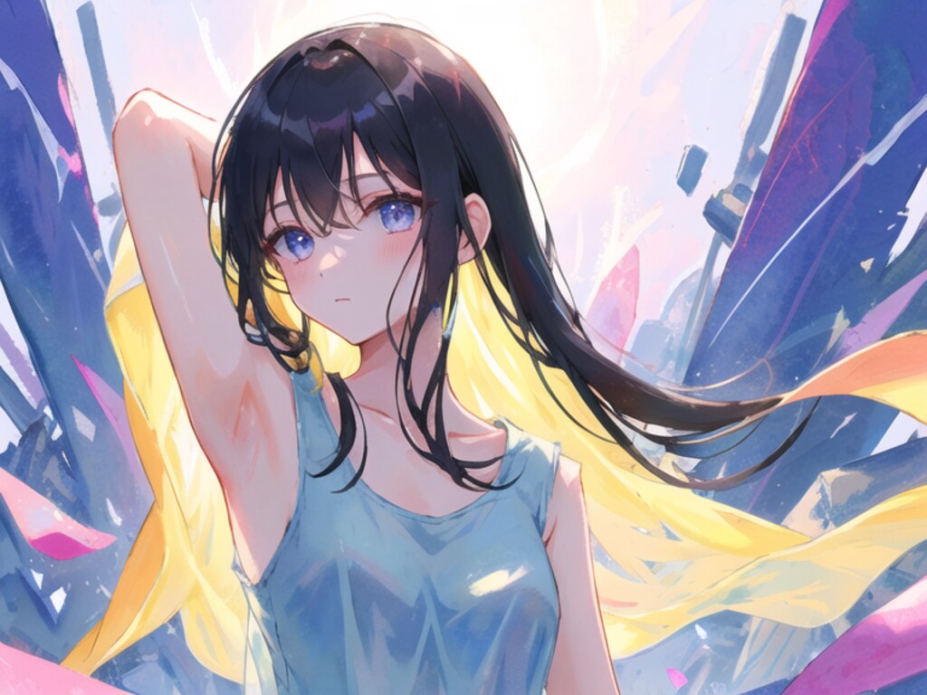 タンクトップの女の子