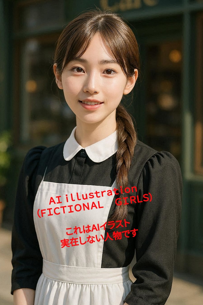 三つ編み美少女