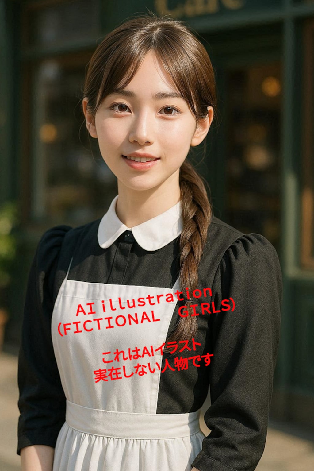 三つ編み美少女
